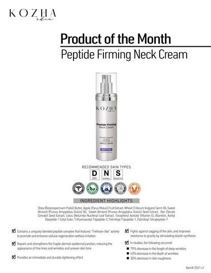 Peptide Firming Neck Cream - NEW!